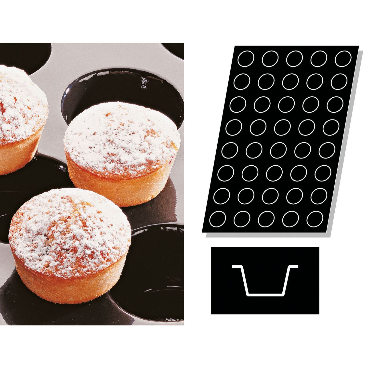 Paderno - Stampo Flexipan multiplo Piccoli Muffins