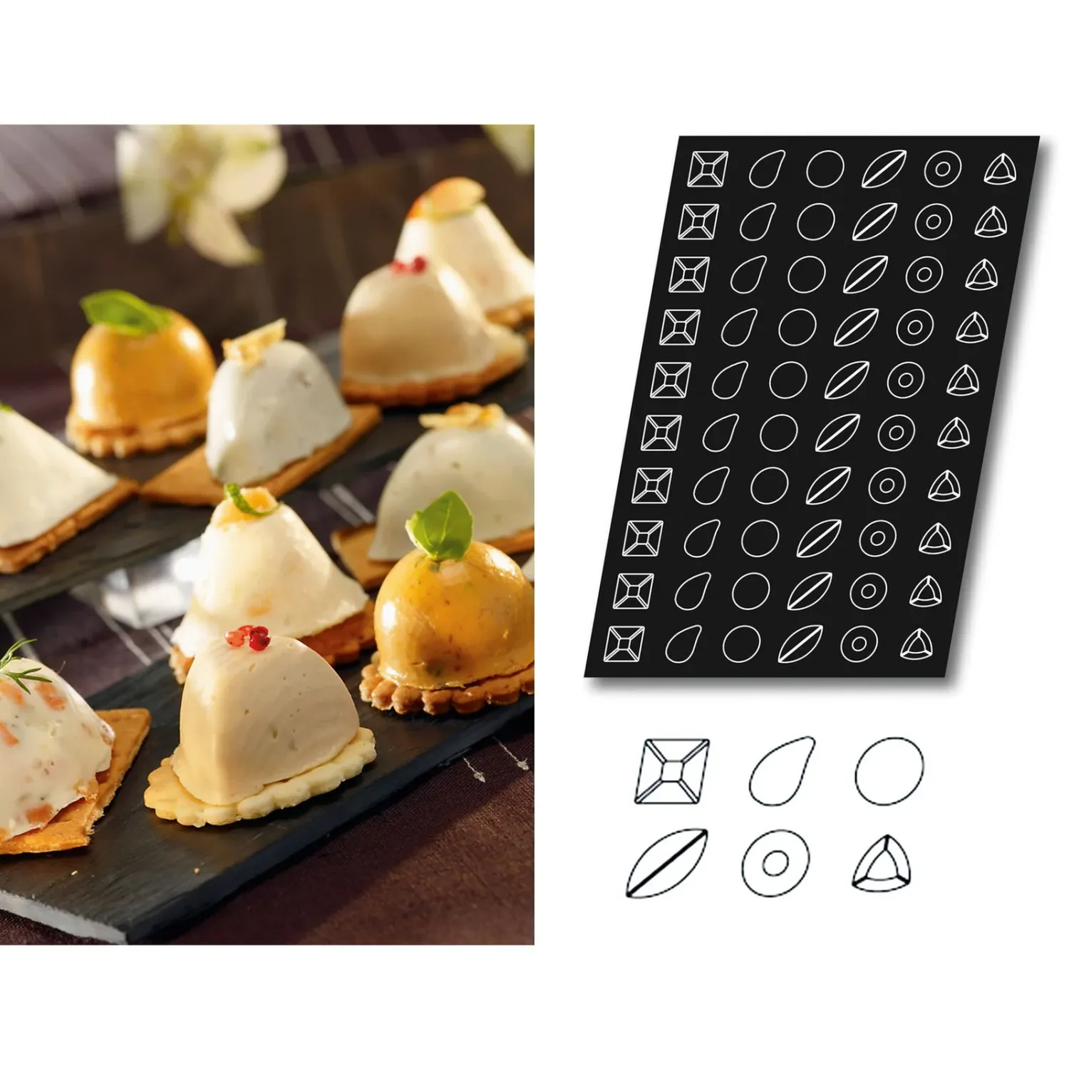 Paderno - Stampo Flexipan multiplo Petits-Fours