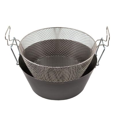 Friggitrice Con Cestello 26 cm 3 lt Ferro - L.A.R.