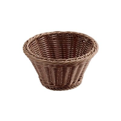APS - Cestino buffet rotondo &quot;Economic&quot; 19 cm Marrone