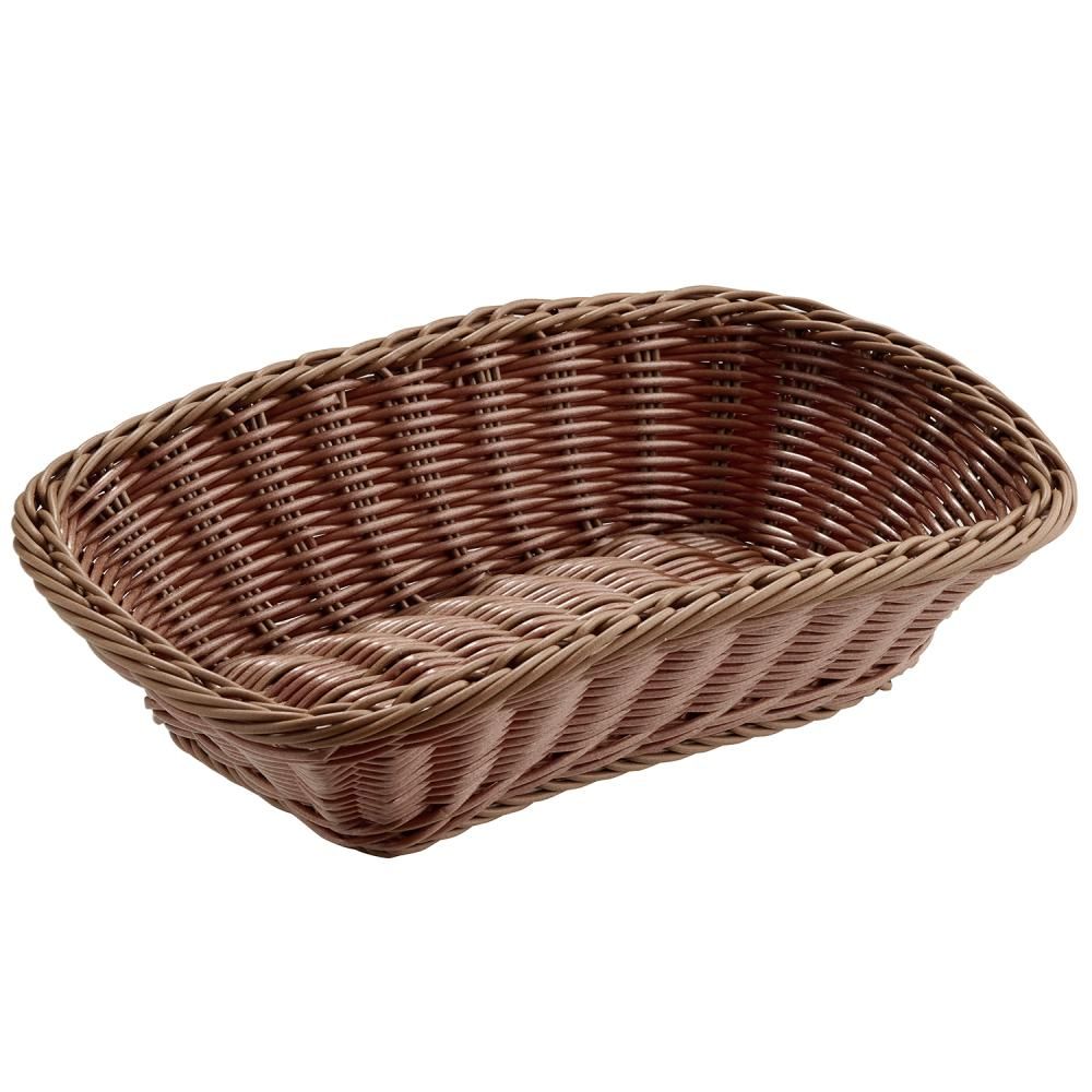 APS - Cesto buffet rettangolare &quot;Economic&quot; 21 x 31 cm Marrone