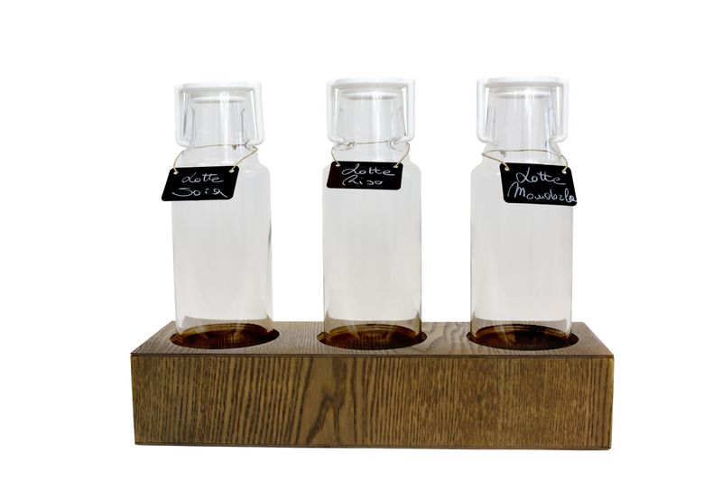 Yegam -  Set 3 dispenser succo in vetro 3 cilindri