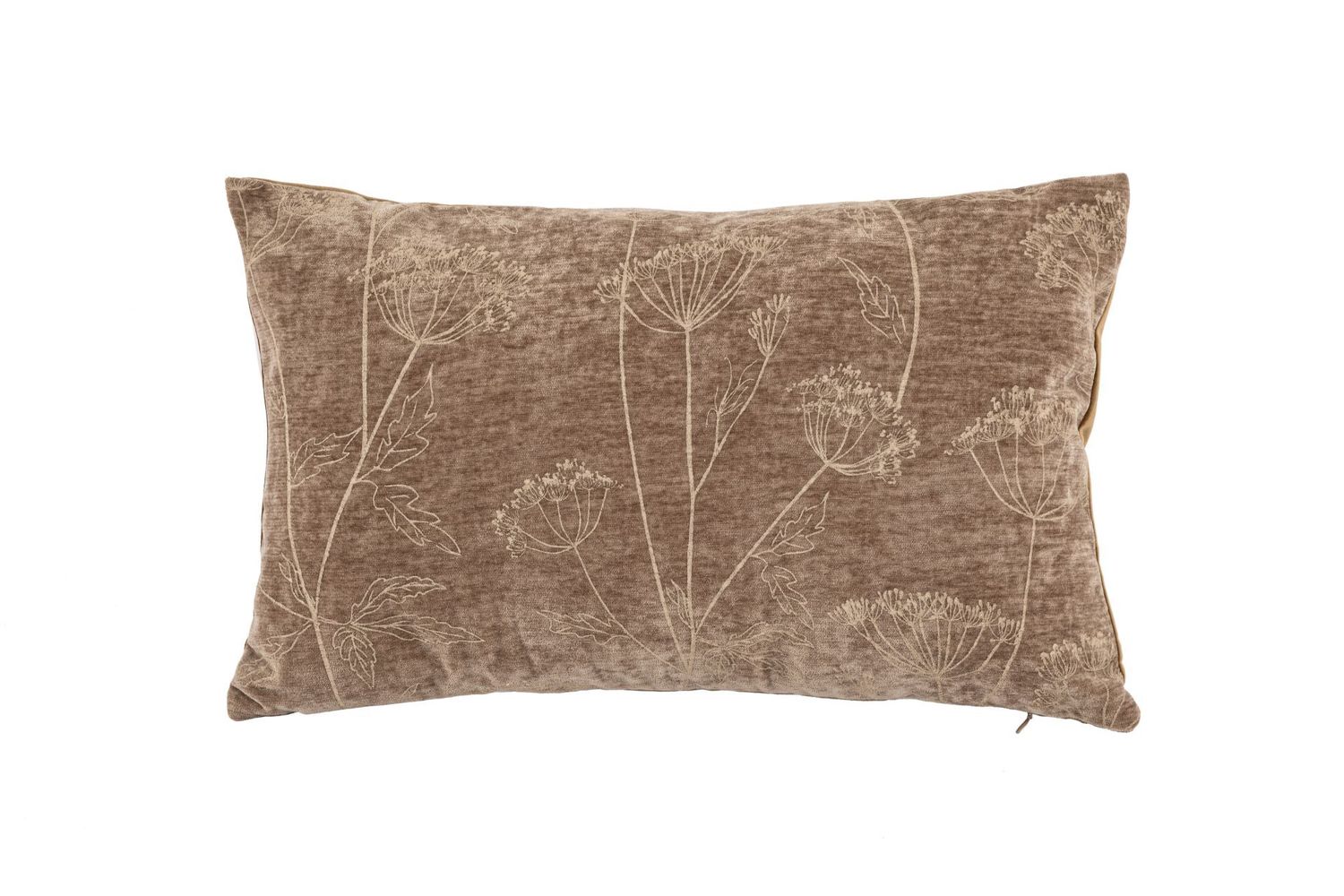 Cuscino con stampa fiori 30x50 cm Taupe - Tirolix