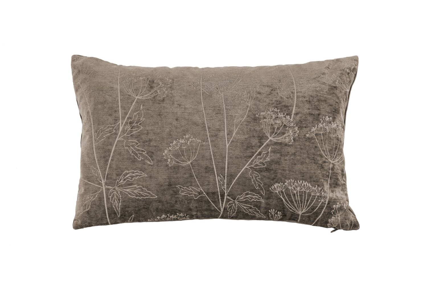 Cuscino con stampa fiori 30x50 cm Grigio - Tirolix