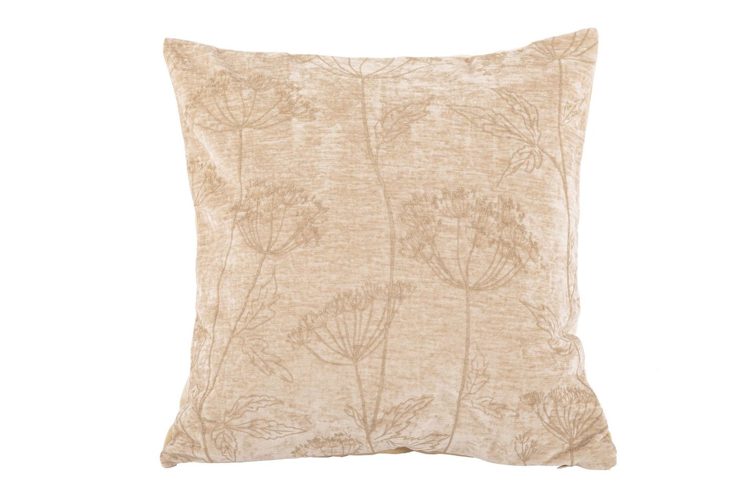 Cuscino con stampa fiori 44x44 cm Crema - Tirolix