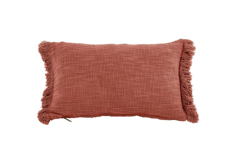 Cuscino in Cotone Slub 30x50 cm Ruggine - Tirolix