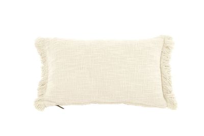 Cuscino in Cotone Slub 30x50 cm Crema - Tirolix