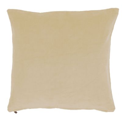 Cuscino in Cotone Velluto 45x45 cm Crema - Tirolix