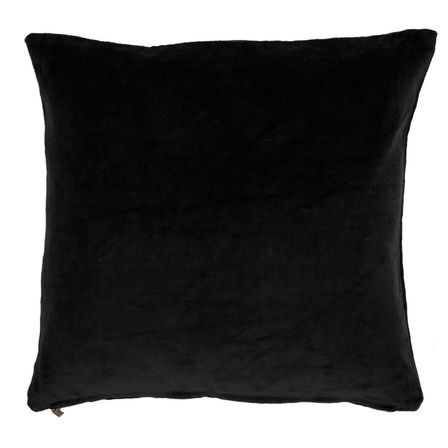 Cuscino in Cotone Velluto 45x45 cm Nero - Tirolix