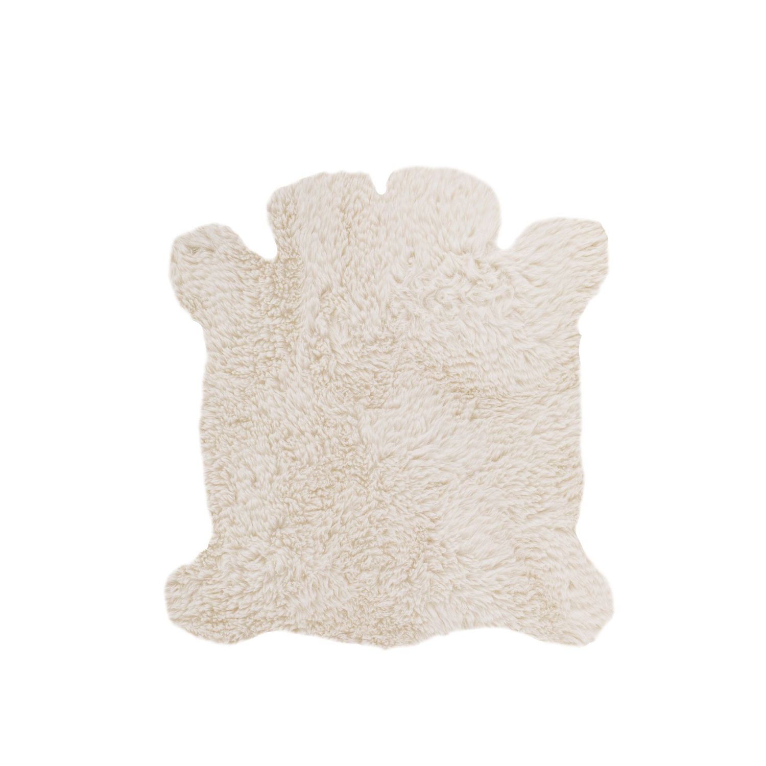Tappeto in Pelle di Pecora 35x40 cm Bianco - Tirolix