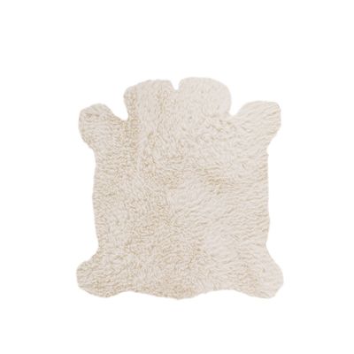 Tappeto in Pelle di Pecora 35x40 cm Bianco - Tirolix