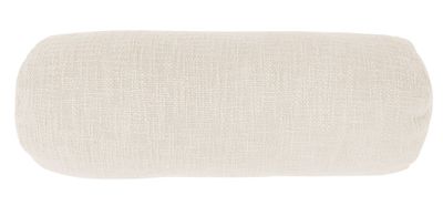 Cuscino in Cotone Slub Cilindrico 15x45 cm Crema - Tirolix