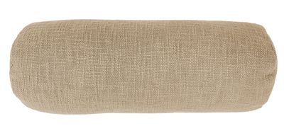 Cuscino in Cotone Slub Cilindrico 15x45 cm Sabbia - Tirolix