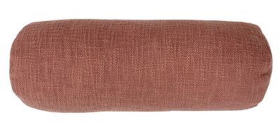 Cuscino in Cotone Slub Cilindrico 15x45 cm Ruggine - Tirolix