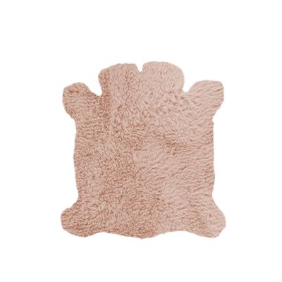 Tappeto in Pelle di Pecora 35x40 cm Rosa - Tirolix