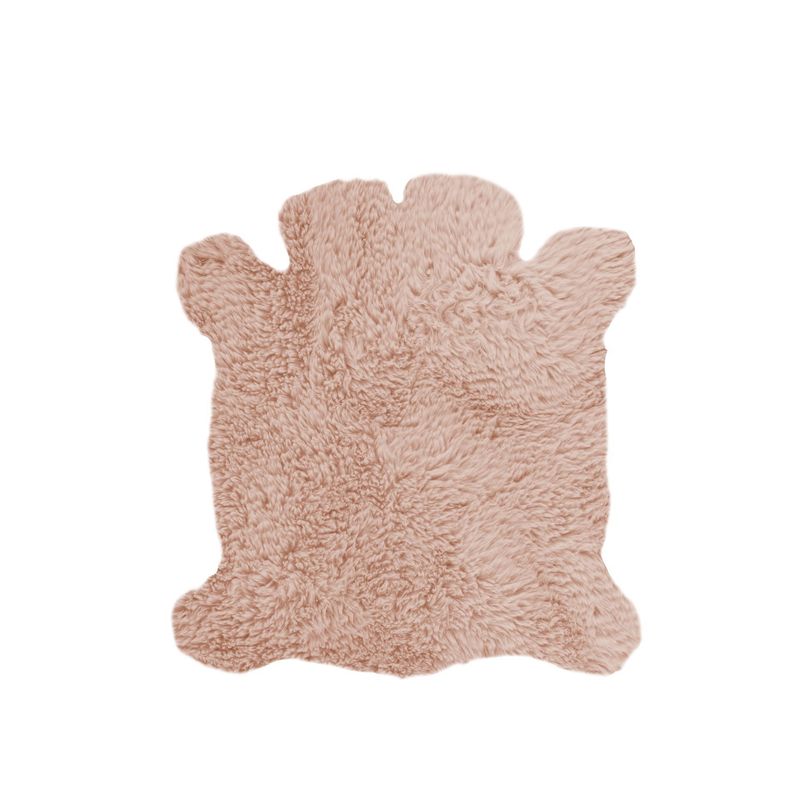 Tappeto in Pelle di Pecora 35x40 cm Rosa - Tirolix