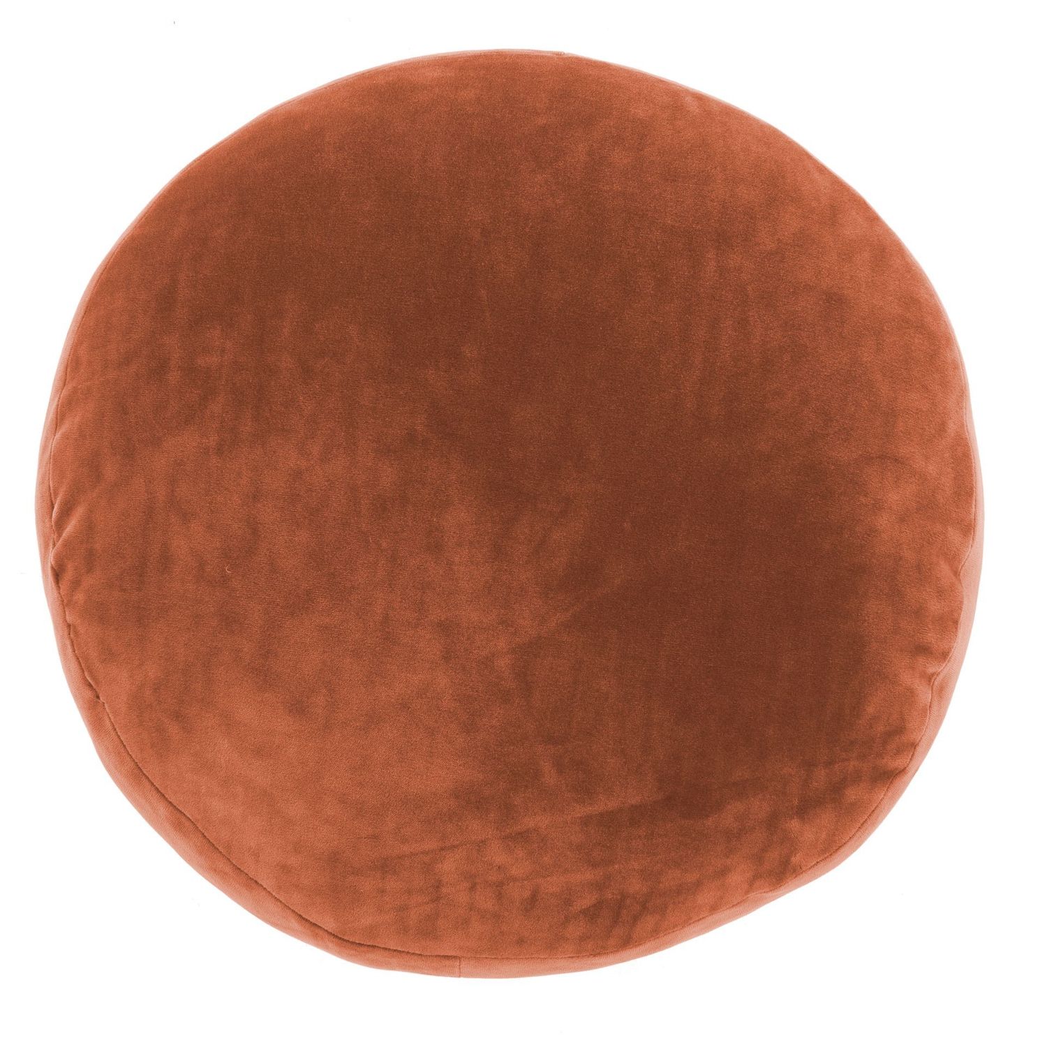 Cuscino Velluto Rotondo 40 cm Ruggine - Tirolix
