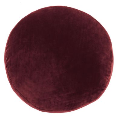 Cuscino Velluto Rotondo 40 cm Rosso - Tirolix