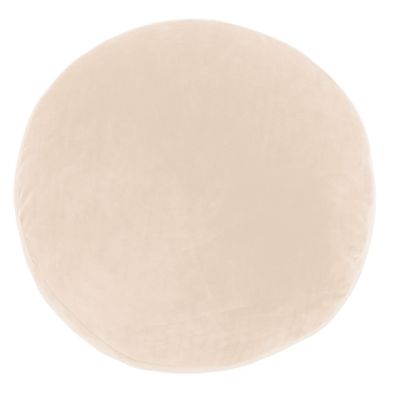 Cuscino Velluto Rotondo 40 cm Crema - Tirolix