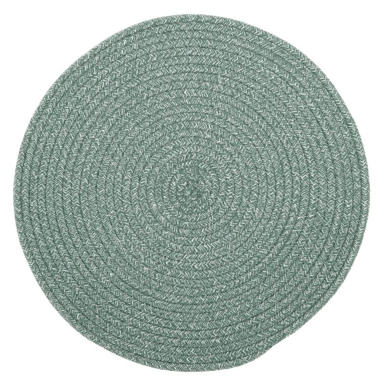 Tovaglietta Rotonda in Juta 38 cm Verde - Tirolix