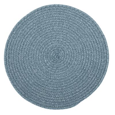 Tovaglietta Rotonda in Juta 38 cm Blu - Tirolix