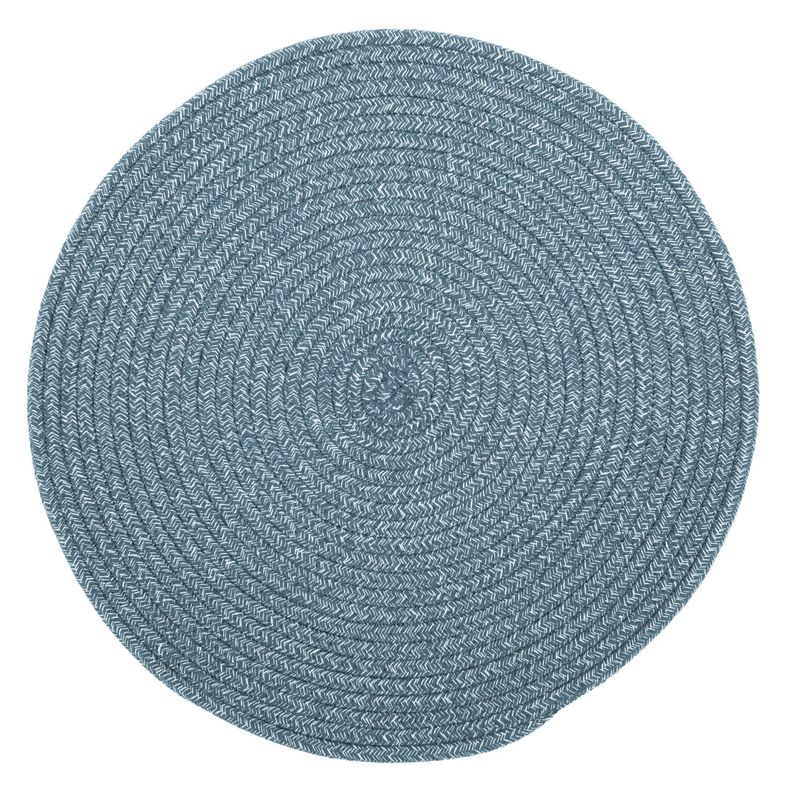 Tovaglietta Rotonda in Juta 38 cm Blu - Tirolix