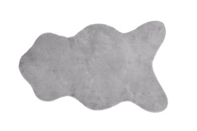 Tappeto in Pelle di Coniglio 60x90 cm Grigio - Tirolix