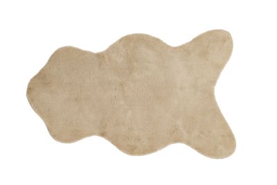 Tappeto in Pelle di Coniglio 60x90 cm Sabbia - Tirolix
