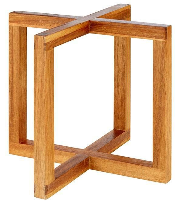 APS - Supporto per buffet &quot;Wood&quot; 20 x 20 cm
