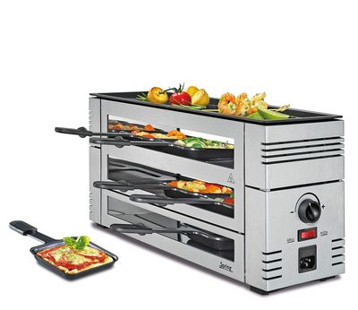 Spring - Pizza raclette con griglia in alluminio argento 46 x 16 x 21,5 cm Pizza Raclette6
