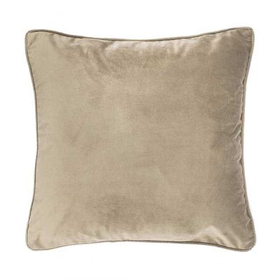Cuscino Morbido in Velluto 45x45 cm Taupe Chiaro - Tirolix