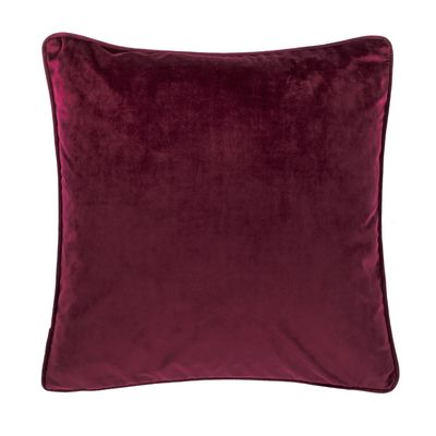 Cuscino Morbido in Velluto 45x45 cm Prugna - Tirolix