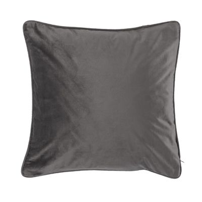 Cuscino Morbido in Velluto 60x60 cm Grigio Scuro - Tirolix