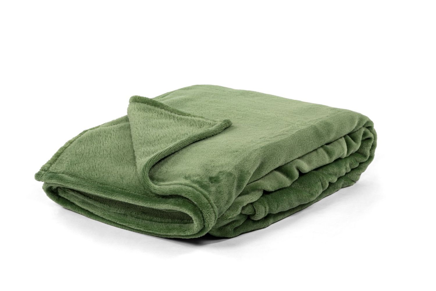 Plaid Morbido in Pile 150x200 cm Verde Chiaro - Tirolix