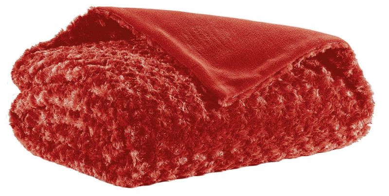 Plaid Soffice 150x200 cm Rosso- Tirolix