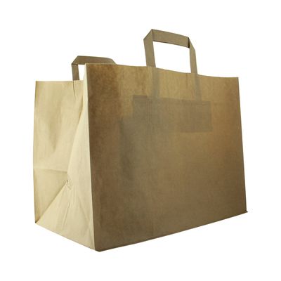 Firstpack - Sacchetto grande con manici marrone 32 x 22 x 24 cm