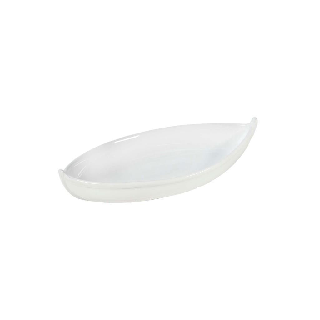 Piatto Barchetta 30 x 15 cm Maris Bianco - Vulcania