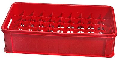 Cestello per bicchieri 74 x 38 cm Rosso - Contacto