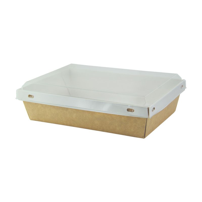 Firstpack - Scatola con coperchio bianca 20 x 14 cm