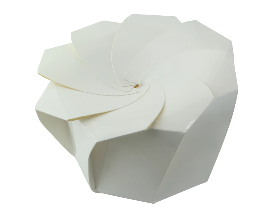 Firstpack - Scatola pieghevole bianca 12 x 12 cm