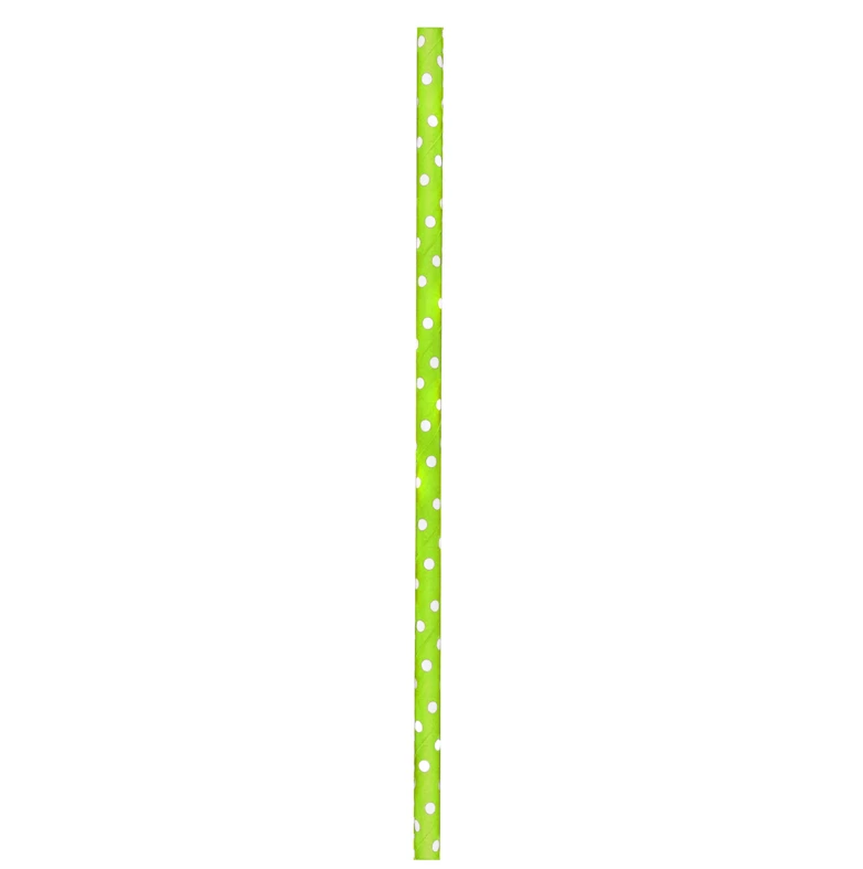 Firstpack - Cannuccia verde con puntini bianchi 19,7 cm