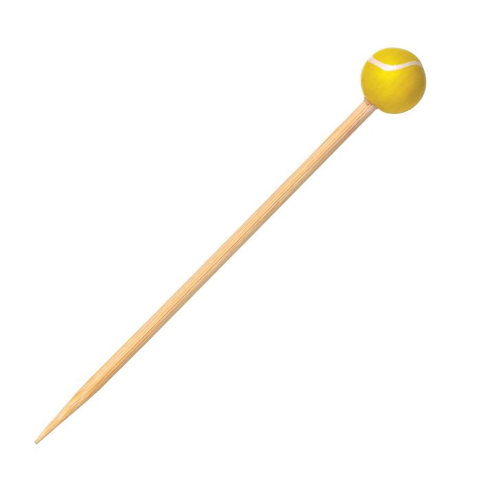 Firstpack - Spiedini di bamboo con decorazione tennis 12 cm