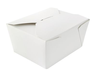 Firstpack - Scatola per cibo bianca 13 x 10,5 cm