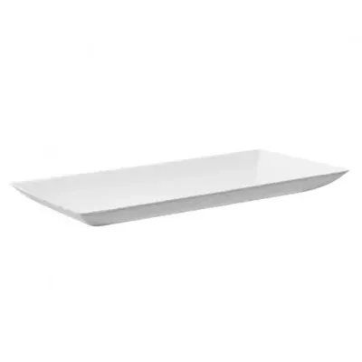 Firstpack - Piatto rettangolare bianco 18 x 9 cm