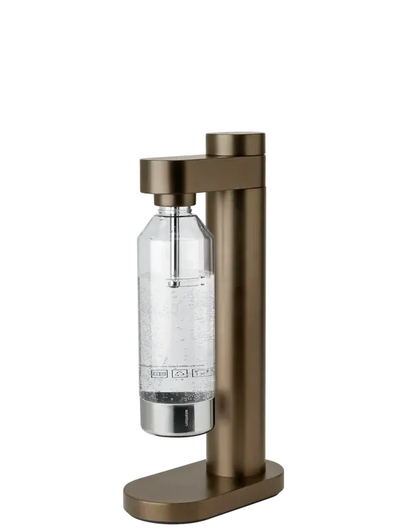 Erogatore d&#39;acqua frizzante 42 x 22 cm Marrone metallico - Stelton