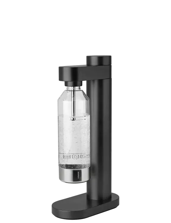 Erogatore d&#39;acqua frizzante 42 x 22 cm Nero metallico - Stelton