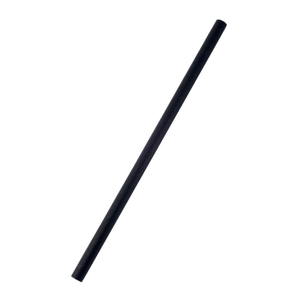 Cannucce di carta 20 cm WeBio Nero - Commerciale Italiana