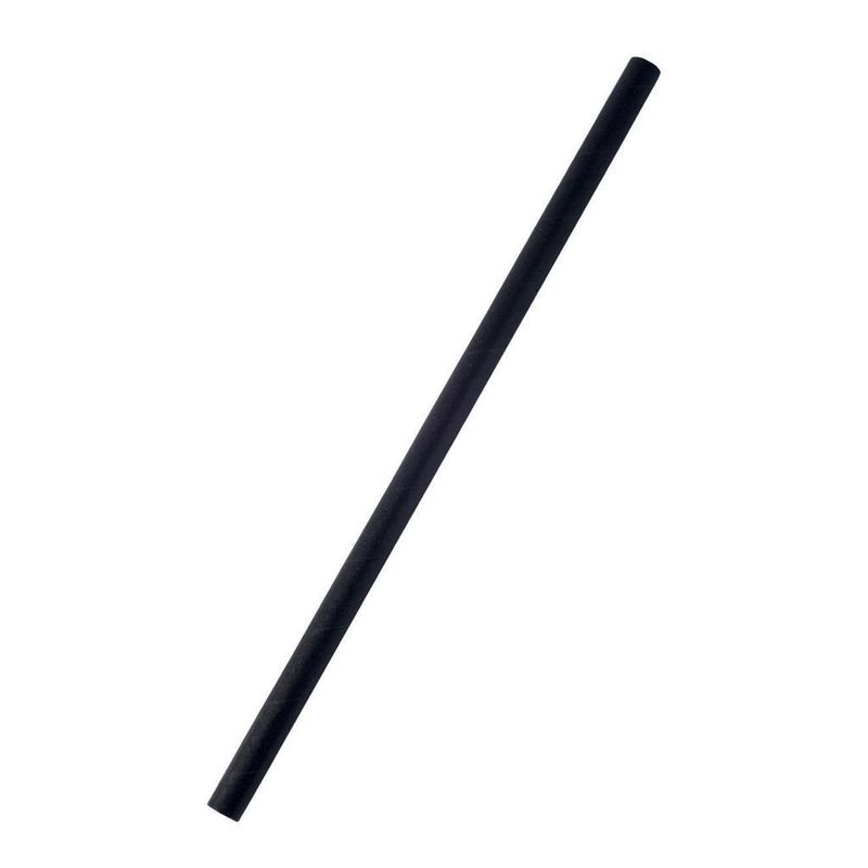 Cannucce di carta 20 cm WeBio Nero - Commerciale Italiana