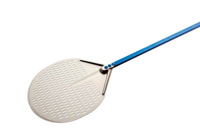 Pala Pizza Tonda Forata 33 cm Azzurra - Gi.Metal