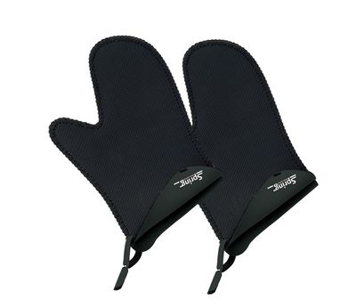 Spring - Guanto da cucina corto nero 23 x 15 cm Spring Grips
